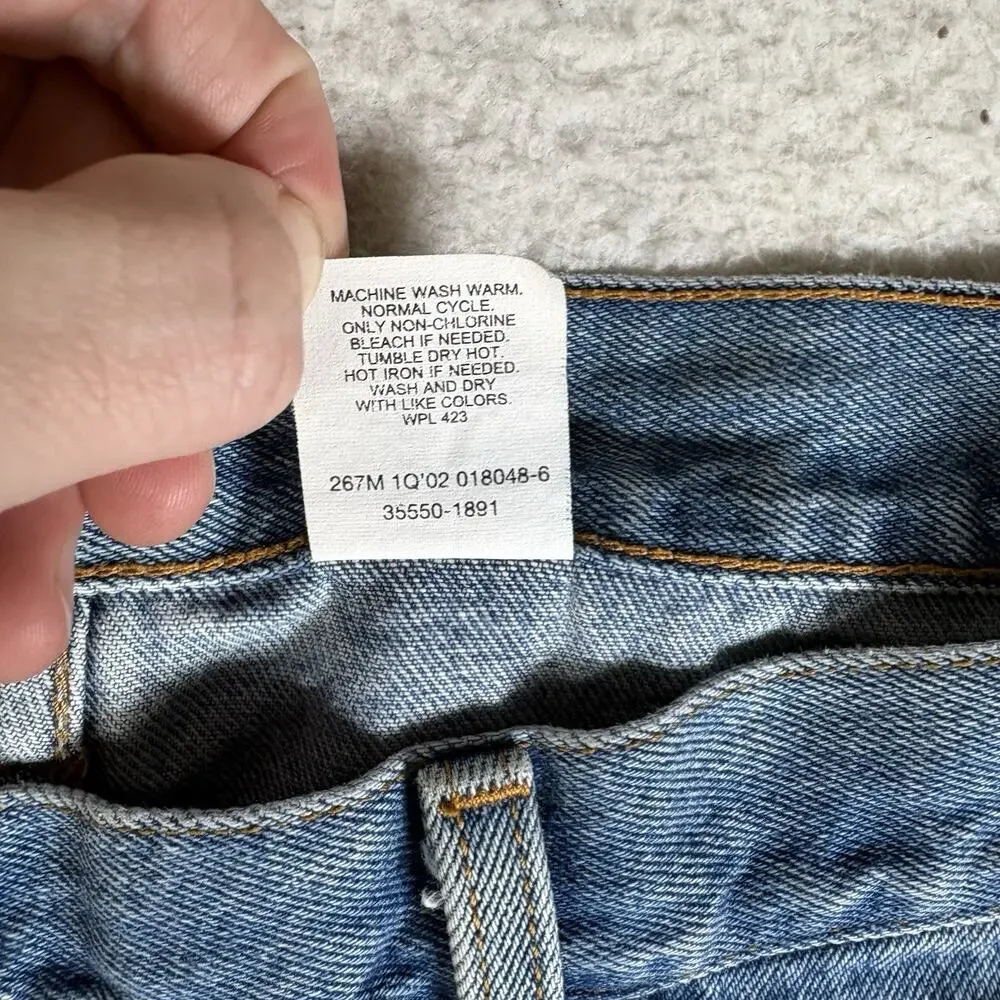 Vintage 550 Denim Jorts Levis Shorts Mens 42 Relaxed Y2k Dad Batwing Paper Tag